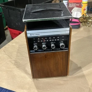 Vintage Rare Bell & Howell Bass Boom Box Cassette Player 394RB Space Age - Bild 1 von 22