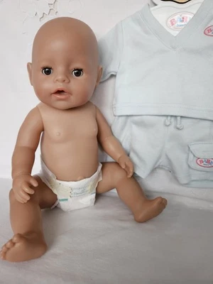 Baby Born Soft Touch Magic Baby Boy Doll ~ Zapf Creation 2018 ~ with New Outfit - Image 1 of 4