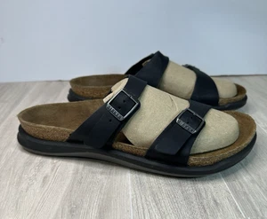 Sandalias Birkenstock Sierra de cuero negras para mujer talla EU 41 US 10 para hombre 8 zapatos - Imagen 1 de 18
