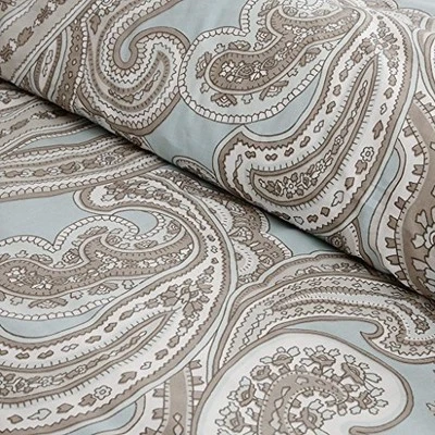  Pure Ronan Cotton Comforter Set Queen (90 in x 90 in) Ronan Paisley Blue - Image 1 of 4