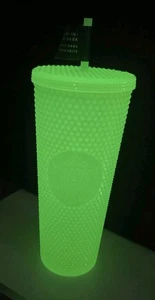 Halloween Starbucks Glow in the Dark 24 oz Cold Cup - Grün - NEU - Bild 1 von 7