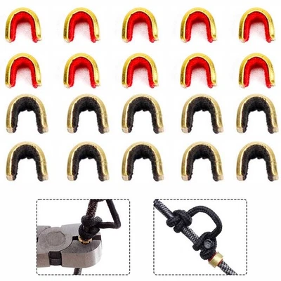 Reliable Brass Nock Nocking Points for Recurve Bows 5 Sets (Small and Medium) - Image 1 of 4