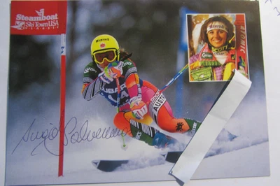Altes Originalautogramm  INGRID SALVENMOSER     SKi  alpin - Bild 1 von 3