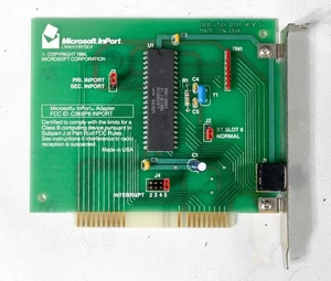 Adaptador de ratón bus vintage Microsoft InPort 8 bits ISA ISA866 - Imagen 1 de 3