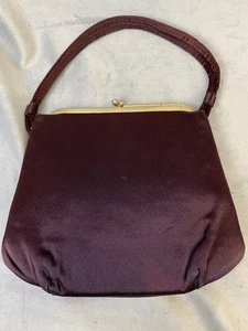 Vintage Saks Fifth Avenue Mel-Ton Purse Womens Gold Frame Rhinestone 50s Handbag - Picture 1 of 15