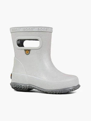 BOGS Unisex Niños Patrón Brillo Impermeable Botas de Lluvia Plateadas - 72456K-040, Sil Foto 1 de 4