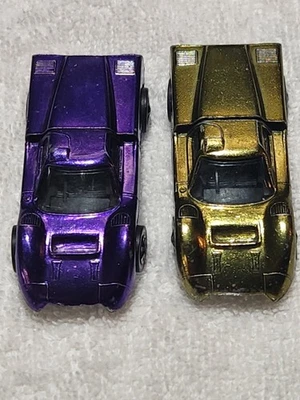 1967 Vintage Hot Wheels Redline Ford J-car One Purple And  One Antifreeze color - Image 1 of 4