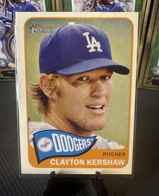 CLAYTON KERSHAW 2014 Topps Heritage #300 Paper Base Card LA Dodgers - Image 1 of 2