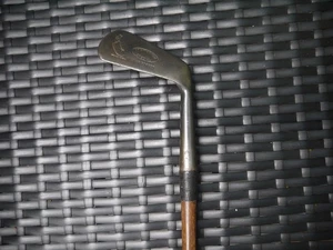 Antique Vintage Wood Shaft One Shot Fancy Face Mashie - Picture 1 of 18