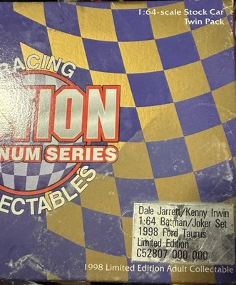 1998 Dale Jarrett/Kenny Irwin 1:64 Batman/Joker Stock Car Twin Pack Limited Ed. - Image 1 of 2