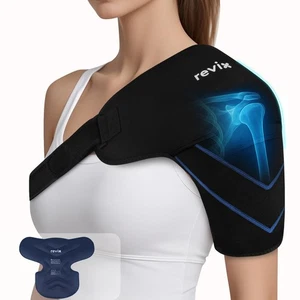 Shoulder Ice Pack Wrap, Ice Shoulder Brace for Rotator Cuff and Arm, Reusable... - Picture 1 of 8