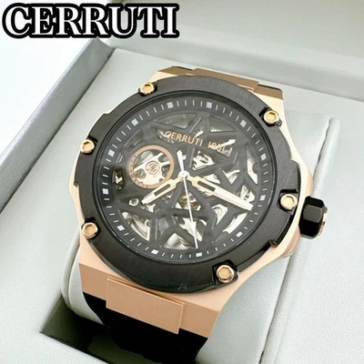 Cerruti 1881 Men's Skeleton Automatic Watch 45mm Unused Tested - Image 1 of 4