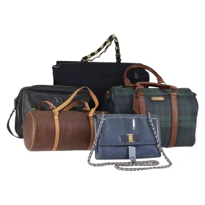 Poro Ralph Lauren Etro Salvatore Ferragamo Valentino Bag PVC 5 Set Auth 147055 - Image 1 of 4