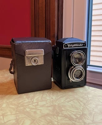 Cámara fotográfica Voigtlander Focusing Brilliant S rara lente 3,5 75 mm + filtros y estuche Foto 1 de 4