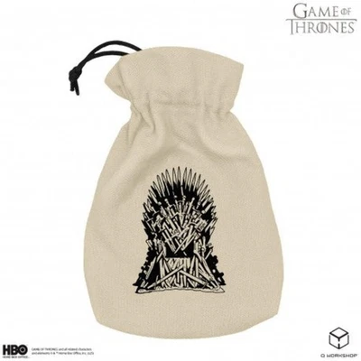 Game Of Thrones Trono de Hierro Dado Bolsa, Beige Algodón Cordón, Q-WORKSHOP - Imagen 1 de 4
