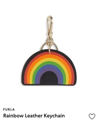 Furla Leather Rainbow Keychain NWT - Изображение 1 из 4