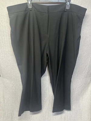 Pantalones de vestir Maggie Barnes para mujer Plus 26WP Petite negros elásticos pantalones de carrera Foto 1 de 4