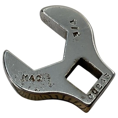 MAC Tools CO24S 3/4"  3/8" Drive Open End Chrome Crowfoot Socket Wrench USA - Image 1 of 4