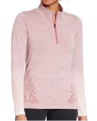 Pullover de entrenamiento Calia Mesa rosa sin costuras 1/4 cremallera grande para mujer precio de venta sugerido por el fabricante $65 Foto 1 de 4