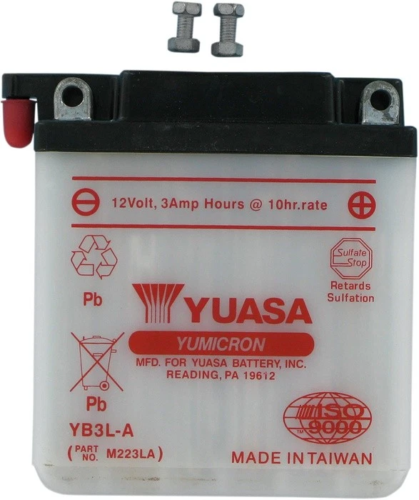 Yuasa YuMicron Battery YB3L-A fits Honda XL250/XL600/XL200/XL350/Aero/XL500 Foto 1 de 1