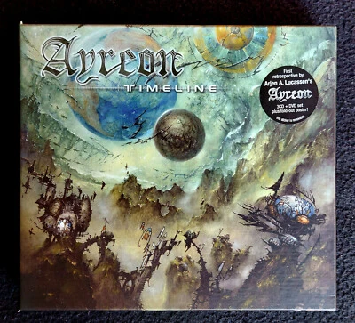Ayreon - Timeline Best Of  3 CD + DVD + Poster Box Set, wie NEU - Bild 1 von 4
