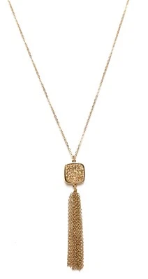Colar Pingente Borla Sonyarenee Feminino Ouro N Tessa Drusy W1309 - Imagem 1 de 3