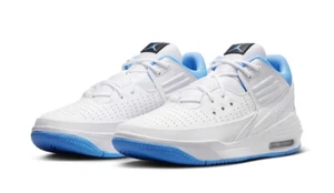 Nike Air Jordan Max Aura 5 UNC Sneakers Shoes White Blue 45 US 11 DZ4353-104 - Picture 1 of 8