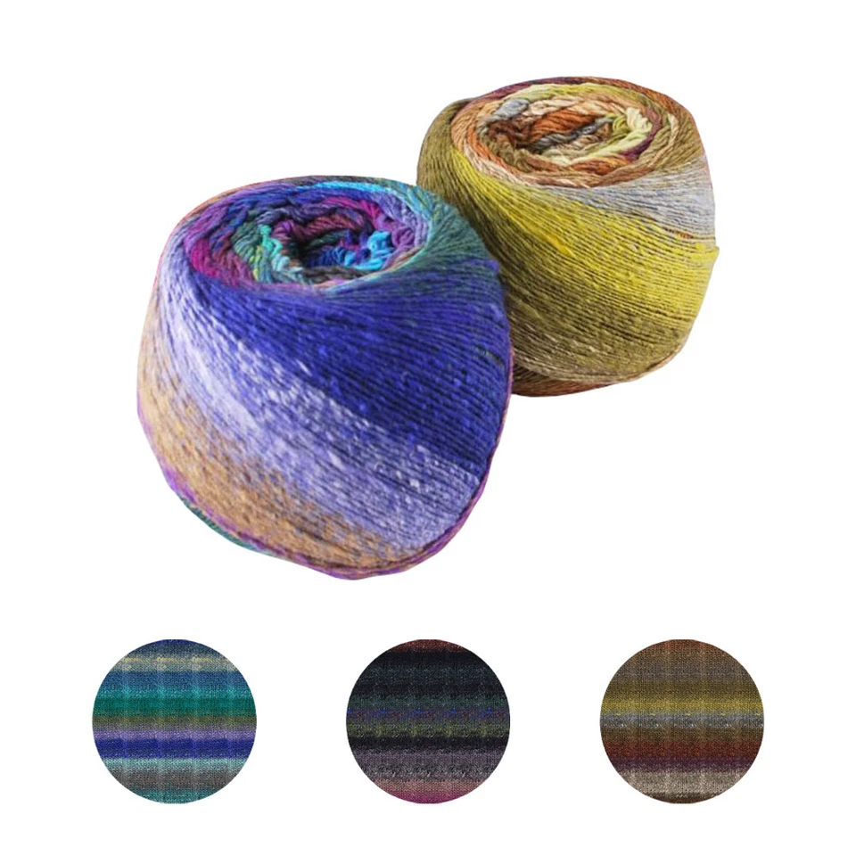 Hilo de Lana Noro Tsubame 4 Capas Deportivo Multicolor Seda Merino Tejer Crochet Foto 1 de 4