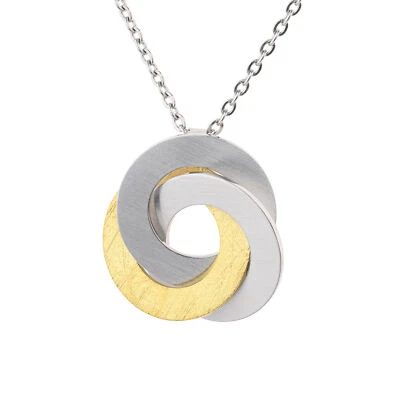 Ernstes Design Anhänger AN1025 Edelstahl Gelbgold beschichtet - Bild 1 von 3