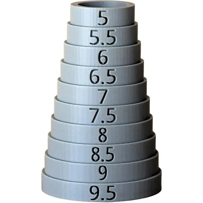 Bracelet Sizer Mandrel Stepped Measuring Tool Half Sizes for Jewelry USA - Image 1 of 4