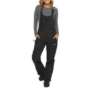 Arctix Women's Snow/Ski Bib Overalls XL (16-18) Black Insulated Straight Leg - Picture 1 of 3