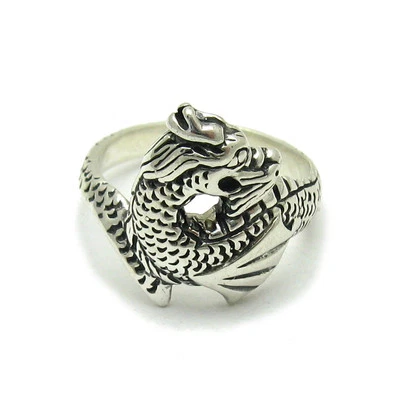 Sterling Silver Ring Dragon Stylish Genuine Solid 925 Perfect Quality Empress - Image 1 of 4