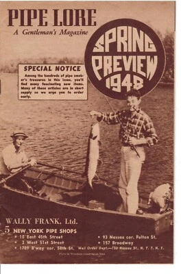 RARE Pipe Lore Magazine Wally Frank Catalog 1948 Spring Preview Issue - Image 1 of 2