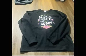 Felpa nera My Favorite People Call Me Bubby Grandma, XL - Foto 1 di 2