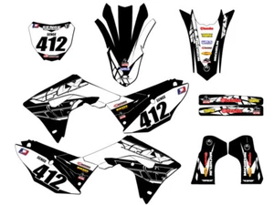 CRF 450 RX 13 FLY 2019-2020 kit de gráficos Black Senge compatible con Honda - Imagen 1 de 10