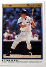 KEVIN MAAS - 1991 O-Pee-Chee Premier - New York Yankees