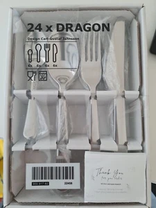 New IKEA Dragon 24-Piece Cutlery Set For 6 People Stainless Steel - 900.917.60 - Picture 1 of 7