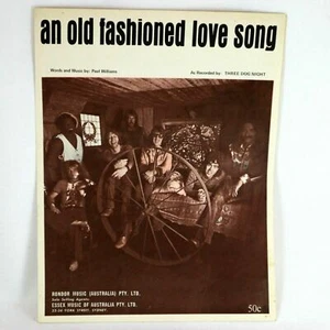 An Old Fashioned Love Song 1970 Sheet Music THREE DOG NIGHT Tracked Post - Picture 1 of 9
