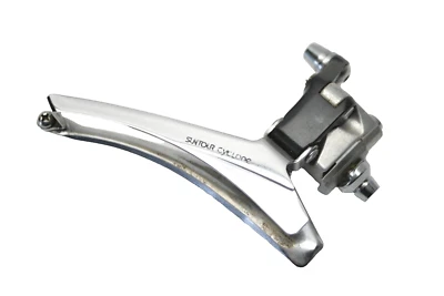 VINTAGE MAEDA SUNTOUR CYCLONE 7000 BICYCLE BRAZE-ON BOTTOM PULL FRONT DERAILLEUR - Image 1 of 4