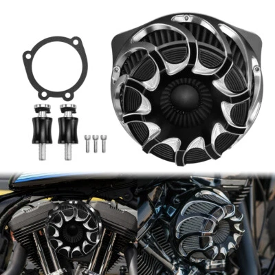 Filtro de aire Drift admisión gris para Harley Touring Road King Glide 00-2007 Foto 1 de 4