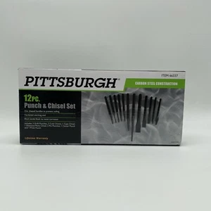 Juego de 12 punzones y cinceles Pittsburgh ~ Longitud: 6 pulgadas a 9-3/4 pulgadas. #66337 - Imagen 1 de 8