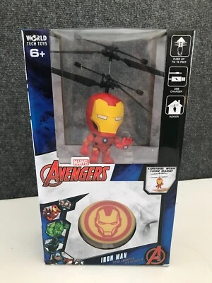 Marvel Iron Man Flying UFO Figure Full Body 6+ Avengers World Tech Toys 33243 - Image 1 of 4
