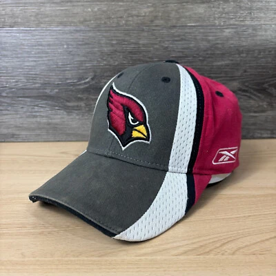 Gorra ajustada de los Arizona Cardinals talla única gris flexible roja NFL fútbol Reebok Foto 1 de 4