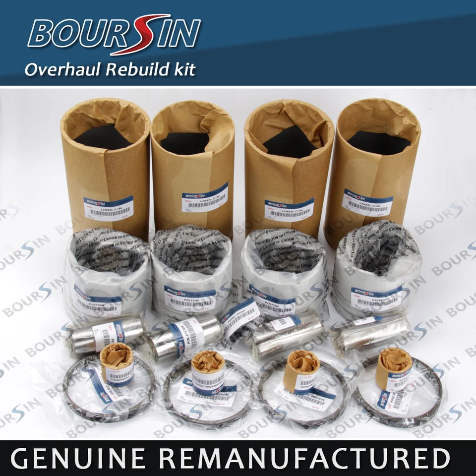 Overhaul Rebuild kit For MITSUBISHI FUSO FIGHTER FK629 6D17 W/ LINER PISTON RING - Imagem 1 de 1