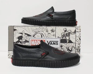 Vans X Marvel Classic Slip On Black Widow Black/Black Women's Size 7.5 - Bild 1 von 6