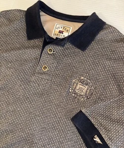 VTG US Navy Naval Academy Embroidered Crest Cutter & Buck Golf Polo Mens Large - Picture 1 of 8