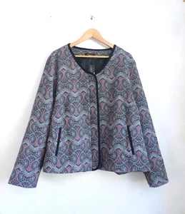 New Look Inspire Jacke Damen Neu mit Etikett Übergröße 22 UK 26 EU 54 Gobelin Damast - Bild 1 von 4