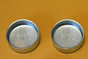 2 Steel 1 1/2" Expansion Plug Cup Engine Freeze Plugs Ford AMC Chrysler GM  - Picture 1 of 2