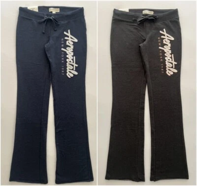 Calça de Moletom Aeropostale Aero Script Logo Feminina Fit & Flare Slim Fit XS S M G XL - Imagem 1 de 3
