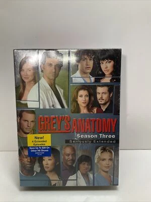 Greys Anatomy - The Complete Third Season (DVD, 2007, 7-Disc Set, Seriously Exte - Image 1 of 4